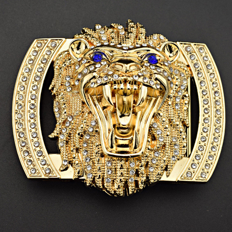 Nova legura Diamond Set Glatka kopča Muška kopča remena Glava Kopča ploča za slobodno vrijeme Muški modni pojasevi za visokokvalitetne žene