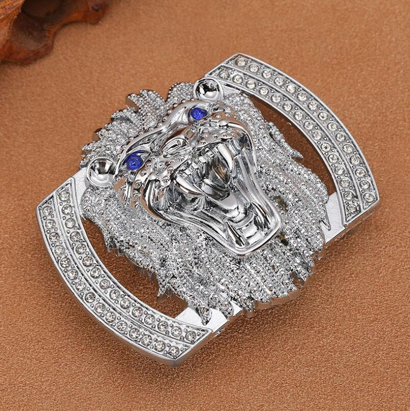 Nova legura Diamond Set Glatka kopča Muška kopča remena Glava Kopča ploča za slobodno vrijeme Muški modni pojasevi za visokokvalitetne žene