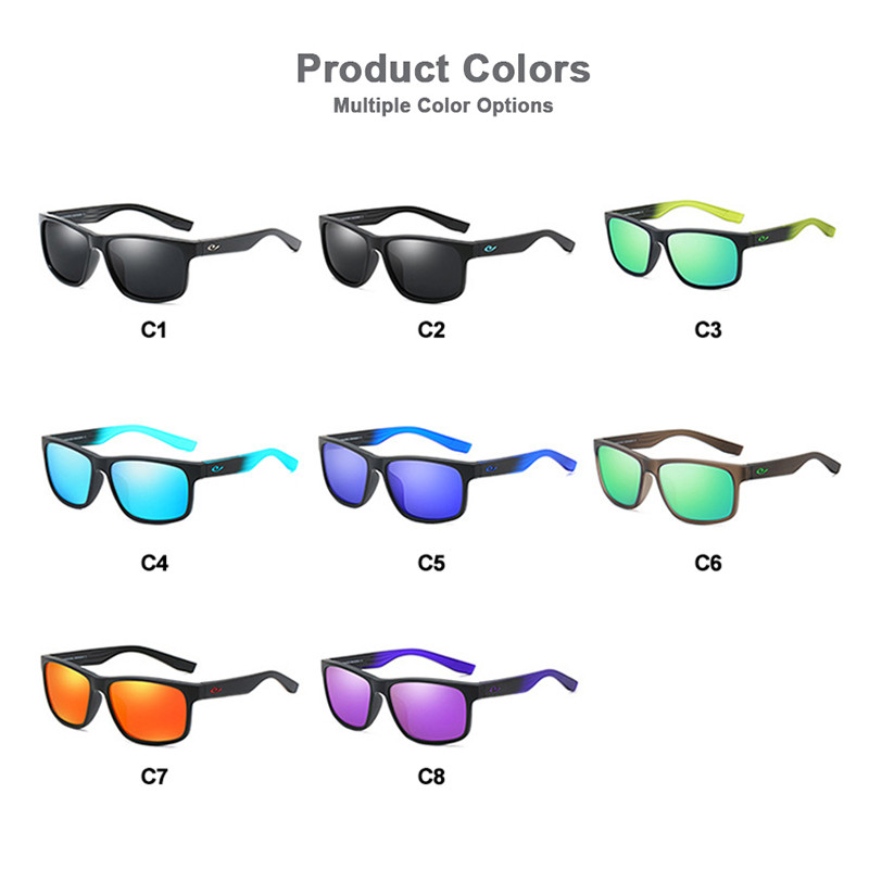 AWGSEE új klasszikus polarizált napszemüvegek férfi négyzet alakú lila zöld tükör ernyők UV védelem vezetési sport napszemüvegek nőknek