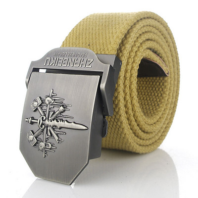 SupSindy muški platneni remen Skull Sword metalna kopča vojni remen Vojni taktički pojasevi za muškarce vrhunske kvalitete muški remen Vojno zeleni