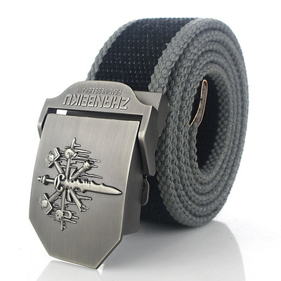 SupSindy muški platneni remen Skull Sword metalna kopča vojni remen Vojni taktički pojasevi za muškarce vrhunske kvalitete muški remen Vojno zeleni