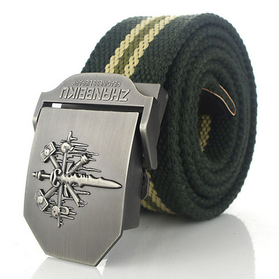 SupSindy muški platneni remen Skull Sword metalna kopča vojni remen Vojni taktički pojasevi za muškarce vrhunske kvalitete muški remen Vojno zeleni