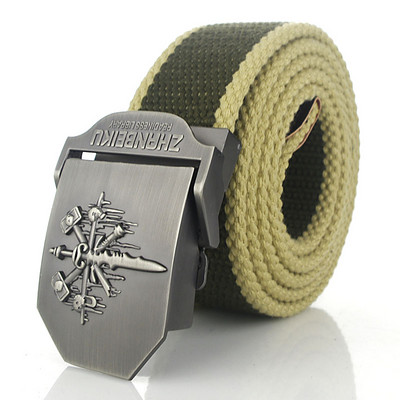 SupSindy muški platneni remen Skull Sword metalna kopča vojni remen Vojni taktički pojasevi za muškarce vrhunske kvalitete muški remen Vojno zeleni