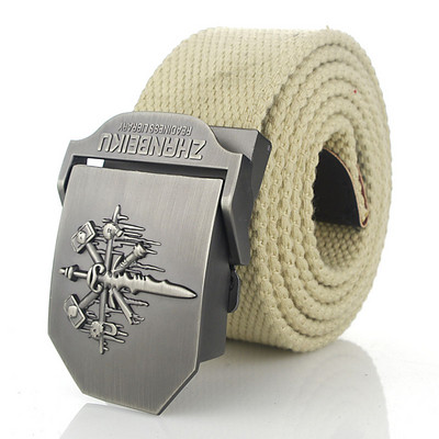 SupSindy muški platneni remen Skull Sword metalna kopča vojni remen Vojni taktički pojasevi za muškarce vrhunske kvalitete muški remen Vojno zeleni