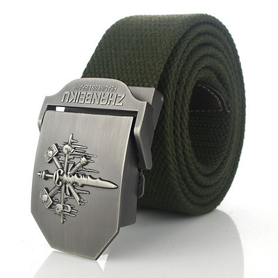SupSindy muški platneni remen Skull Sword metalna kopča vojni remen Vojni taktički pojasevi za muškarce vrhunske kvalitete muški remen Vojno zeleni