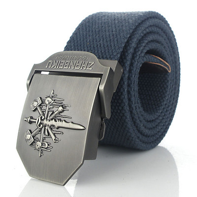 SupSindy muški platneni remen Skull Sword metalna kopča vojni remen Vojni taktički pojasevi za muškarce vrhunske kvalitete muški remen Vojno zeleni