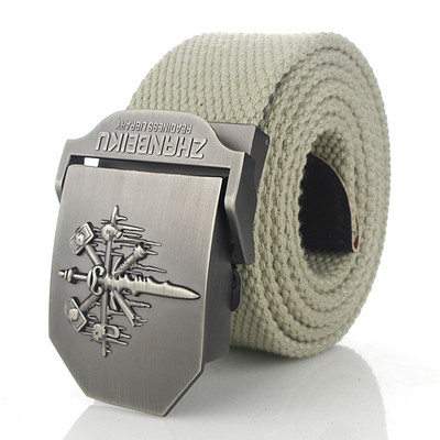 SupSindy muški platneni remen Skull Sword metalna kopča vojni remen Vojni taktički pojasevi za muškarce vrhunske kvalitete muški remen Vojno zeleni