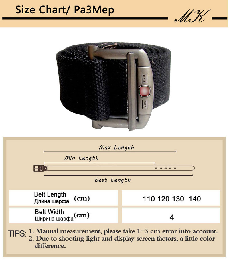 Maikun Noua centură de pânză studenți moda casual pe cureaua pentru bărbați în aer liber