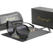 Madingi poliarizuoti moteriški akiniai nuo saulės Ovalūs drugelių akiniai nuo saulės moterims Prekės ženklo dizainerė Moteriški akiniai Lunette De Soleil UV400