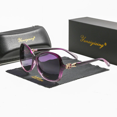 Madingi poliarizuoti moteriški akiniai nuo saulės Ovalūs drugelių akiniai nuo saulės moterims Prekės ženklo dizainerė Moteriški akiniai Lunette De Soleil UV400