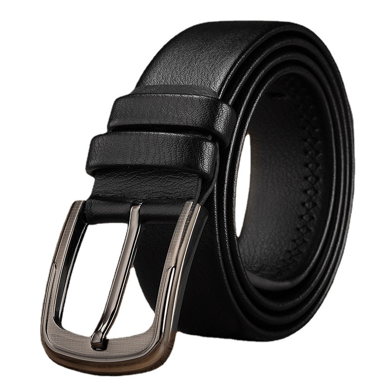 90-ųjų atsitiktinis retro mados PU odinis segtukas Džinsai Vyriškas diržas Verslo oficialus Prabangus Aukštos kokybės Dizaino Diržai vyrams Juodi