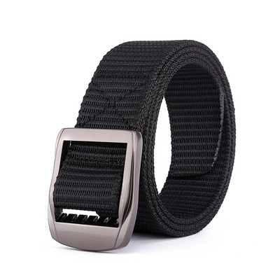 Taktikai, nagy teherbírású, megerősített nylon öv férfiaknak ötvözött kültéri diák állítható katonai heveder övpánt fém csattal