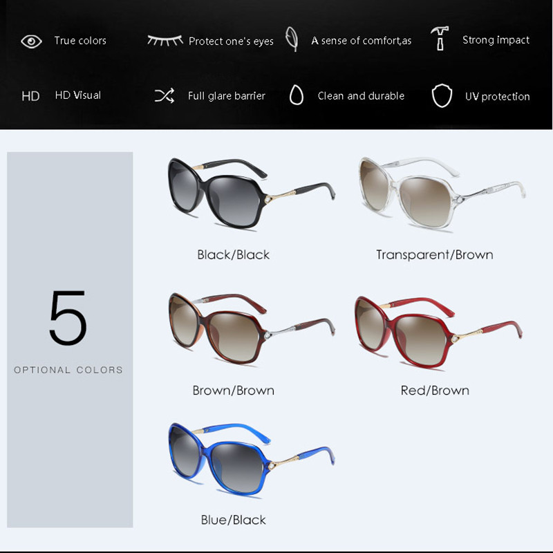 YUNSIYIXING Klasične polarizirane ženske sunčane naočale Dizajnerske marke leptir sunčane naočale za žene Modne naočale za vožnju 8325 Novo