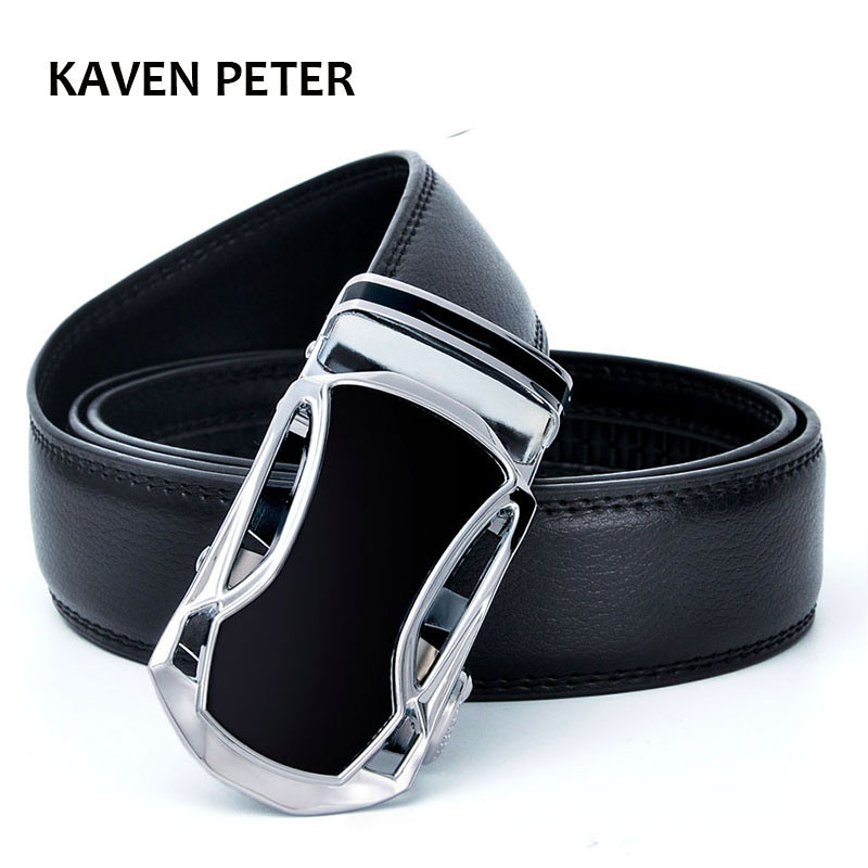 Curea pentru bărbați din piele autentică, curea automată din piele reală, de înaltă calitate, pantaloni de lux, pantaloni, curele pentru bărbați