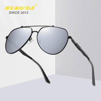 CLLOIO Нови метални поляризирани слънчеви очила Мъжки модни автомобилни слънчеви очила за шофиране Риболовни очила Cool Man Декоративни слънчеви очила за мъж