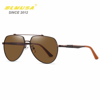 CLLOIO Нови метални поляризирани слънчеви очила Мъжки модни автомобилни слънчеви очила за шофиране Риболовни очила Cool Man Декоративни слънчеви очила за мъж