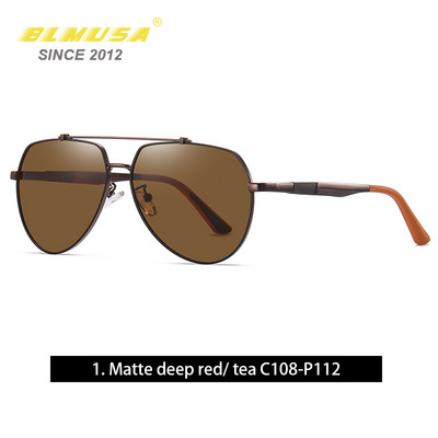 CLLOIO Nove metalne polarizirane sunčane naočale za muškarce Modne sunčane naočale za vožnju automobila Naočale za pecanje Cool Man Ukrasne sunčane naočale za muškarce