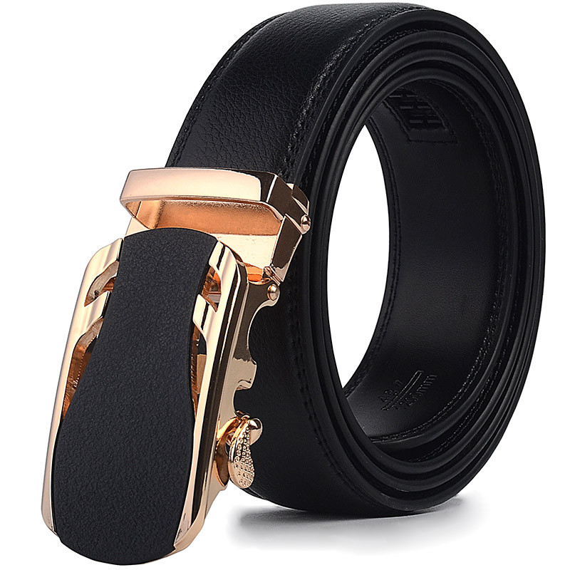 Muški remen od prave kravlje kože Remen od goveđe kože za muškarce Metalna luksuzna automatska kopča Muški remen Visokokvalitetni muški pojas