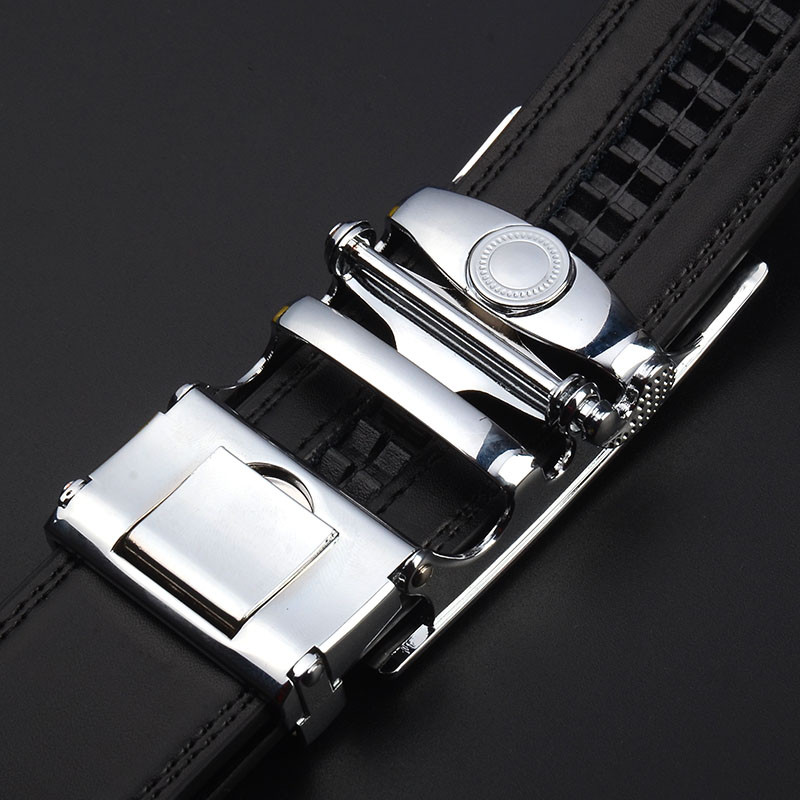 Muški remen od prave kravlje kože Remen od goveđe kože za muškarce Metalna luksuzna automatska kopča Muški remen Visokokvalitetni muški pojas
