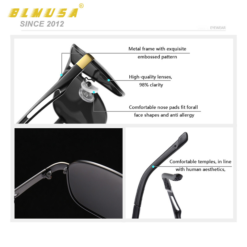 CLLOIO új polarizált napszemüveg férfi autós napszemüveg Vintage kültéri fotokróm napszemüveg férfi UV400