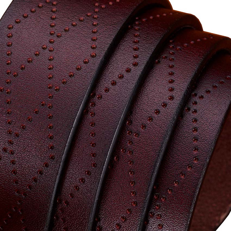 Modni geometrijski remeni od prave kože za muškarce Luksuzni muški remen s kopčom Kvalitetni drugi sloj Remen od goveđe kože muški Širina 3,8 cm