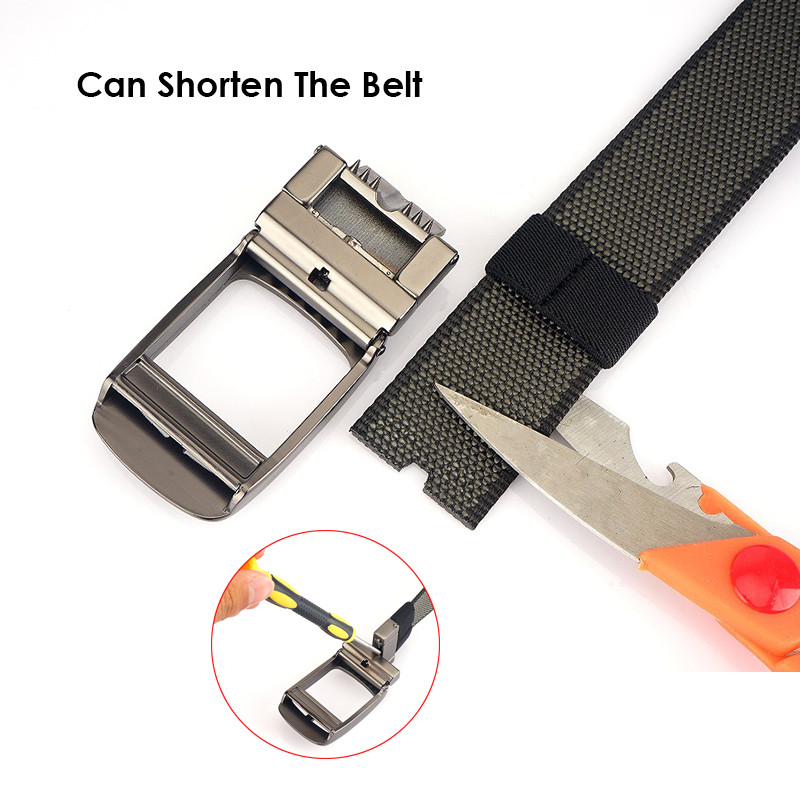 2022 Noua centură reversibilă din aliaj cu cataramă automată, robustă, din nailon real, pentru pantaloni pentru bărbați, 34 mm, brâu în două culori, centură pentru bărbați, drumeții
