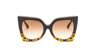 47253 Retro četvrtaste sunčane naočale s mačjim okom velikog okvira Ženske modne sjenila Uv400 Vintage naočale