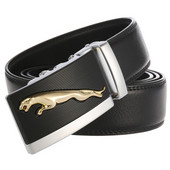 Automata öv férfiaknak Arany ezüst csatos bőr szélesség 3,5 cm hosszúság 110-130 cm tervezői minőségi divatmárkájú férfi övek