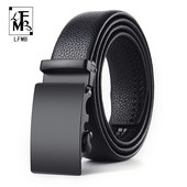 [FLMB]jednostavni muški remen od prave kože modni dizajner poslovni novi remen Jaguar uzorak ukrasna automatska kopča od legure