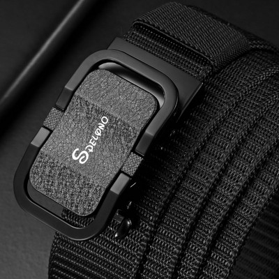 Curea de pânză de calitate de marcă de lux pentru bărbați Curea pentru bărbați cu cataramă automată