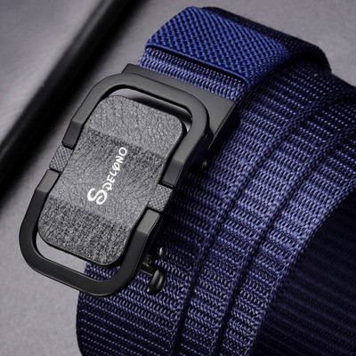 Curea de pânză de calitate de marcă de lux pentru bărbați Curea pentru bărbați cu cataramă automată