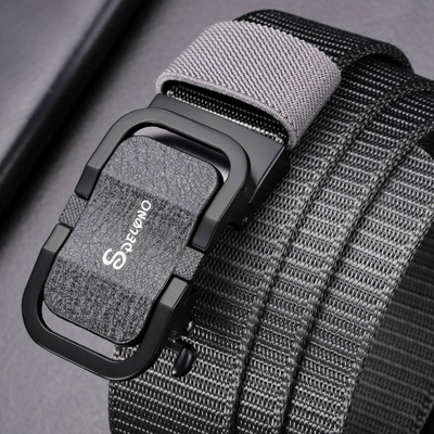 Curea de pânză de calitate de marcă de lux pentru bărbați Curea pentru bărbați cu cataramă automată