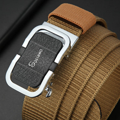 Curea de pânză de calitate de marcă de lux pentru bărbați Curea pentru bărbați cu cataramă automată