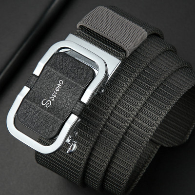 Curea de pânză de calitate de marcă de lux pentru bărbați Curea pentru bărbați cu cataramă automată