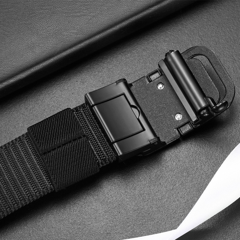 Curea de pânză de calitate de marcă de lux pentru bărbați Curea pentru bărbați cu cataramă automată