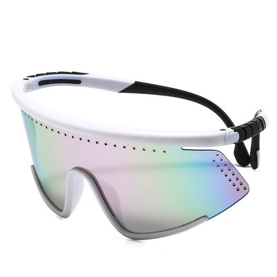 46674 Prevelike sunčane naočale Modne muške ženske sjenila s jednom lećom UV400 vintage naočale