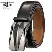 Marka pravi kožni remen za muškarce 2021. Luksuzni remen za traperice s automatskom kopčom Muški podesivi muški remeni s čegrtaljkom Pojas B383