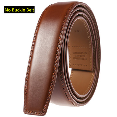 Marka pravi kožni remen za muškarce 2021. Luksuzni remen za traperice s automatskom kopčom Muški podesivi muški remeni s čegrtaljkom Pojas B383