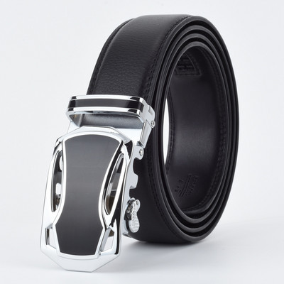 WOWTIGER Designers Vīriešu melna Automātiska sprādze Ādas luksusa josta Vīriešu sakausējuma sprādzes Jostas vīriešiem Ceinture Homme Cinto Masculino