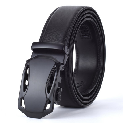WOWTIGER Designers Vīriešu melna Automātiska sprādze Ādas luksusa josta Vīriešu sakausējuma sprādzes Jostas vīriešiem Ceinture Homme Cinto Masculino