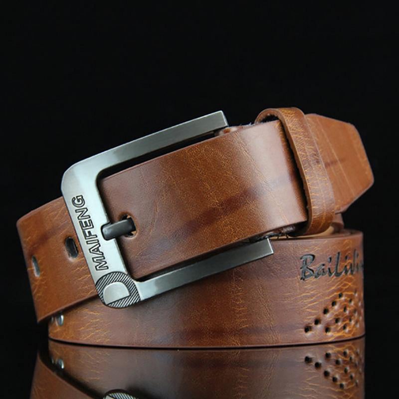 Új divat férfi bőr öv Punk szegecscsap csat deréköv alkalmi derékszíj férfi nadrág kiegészítők