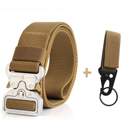 Modni taktički muški remen Pravi najlonski remen za traperice Hlače Platneni remen u vojnom stilu Metalna kopča Dizajnerski remen oko struka Lovački dar