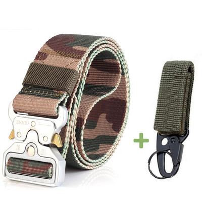 Modni taktički muški remen Pravi najlonski remen za traperice Hlače Platneni remen u vojnom stilu Metalna kopča Dizajnerski remen oko struka Lovački dar