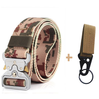 Modni taktički muški remen Pravi najlonski remen za traperice Hlače Platneni remen u vojnom stilu Metalna kopča Dizajnerski remen oko struka Lovački dar