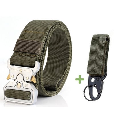 Modni taktički muški remen Pravi najlonski remen za traperice Hlače Platneni remen u vojnom stilu Metalna kopča Dizajnerski remen oko struka Lovački dar