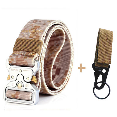 Modni taktički muški remen Pravi najlonski remen za traperice Hlače Platneni remen u vojnom stilu Metalna kopča Dizajnerski remen oko struka Lovački dar
