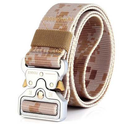 Modni taktički muški remen Pravi najlonski remen za traperice Hlače Platneni remen u vojnom stilu Metalna kopča Dizajnerski remen oko struka Lovački dar