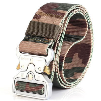 Modni taktički muški remen Pravi najlonski remen za traperice Hlače Platneni remen u vojnom stilu Metalna kopča Dizajnerski remen oko struka Lovački dar
