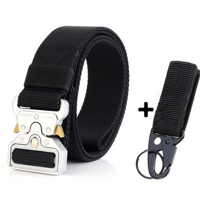 Modni taktički muški remen Pravi najlonski remen za traperice Hlače Platneni remen u vojnom stilu Metalna kopča Dizajnerski remen oko struka Lovački dar