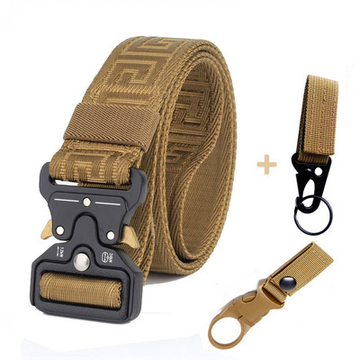 Modni taktički muški remen Pravi najlonski remen za traperice Hlače Platneni remen u vojnom stilu Metalna kopča Dizajnerski remen oko struka Lovački dar